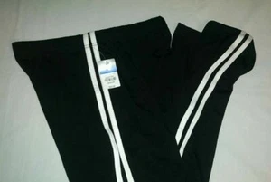 Pantaloni sportivi uomo SJB active St. Johns Bay neri a righe taglia media nuovi con etichette - Foto 1 di 2
