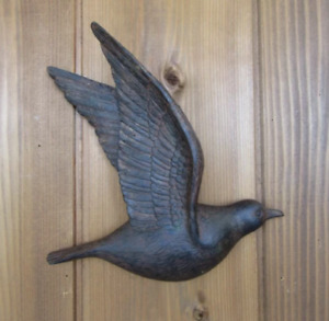 Decoración de pared de resina con acabado vintage: diseño de pájaro volador...