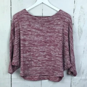 Anthropologie Malu Dolman Red Space Dye Top Women Sz Xs - Picture 1 of 5