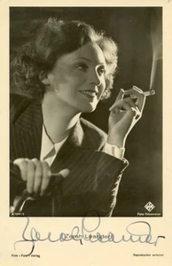 ZARAH LEANDER Signed Photograph - Swedish Film Star Actress & Singer - preprint - Picture 1 of 1