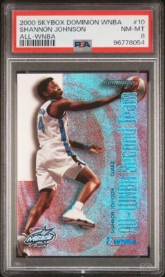 2000 WNBA SKYBOX DOMINION All-WNBA #10 SHANNON JOHNSON PSA 8 - Image 1 of 2