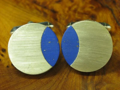 835 Gemelli IN Argento Con Lapislazzuli Ricoperto / Vero Argento / 15,0g - Immagine 1 di 3