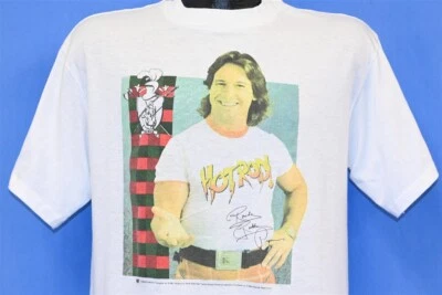 Camiseta de colección años 90 WWF HOT ROD ROWDY RODDY PIPER FIRMA ESCOCESA LUCHA LIBRE L Foto 1 de 4