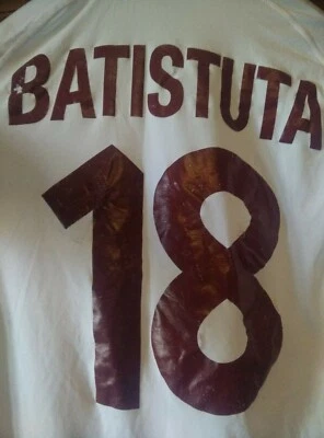 Maglia calcio originale store As Roma Gabriel Omar Batistuta Taglia XL - Immagine 1 di 4