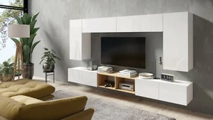 Wohnwand CAPRI 01 Wohnzimmer Möbel – Verschiedene Farben - Bild 1 von 11