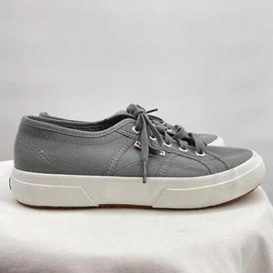 Women's Superga Canvas Sneakers Gray Shoes 7.5 - Picture 1 of 6