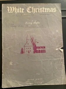 1942 White Christmas Noten von Irving Berlin, beliebte XMas Liedtexte - Bild 1 von 9
