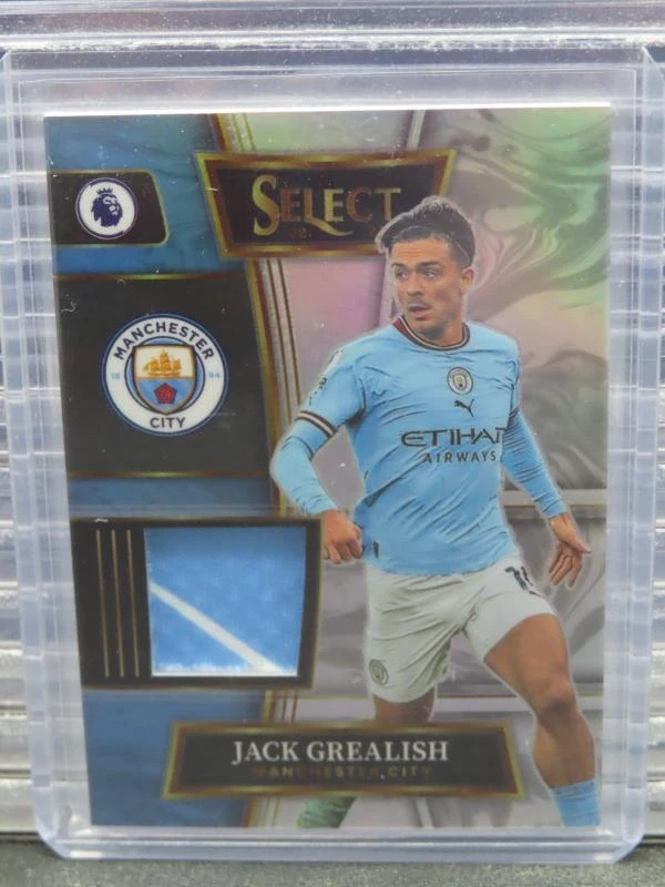 2022-23 Select Premier League Jack Grealish Silver Prizm Jersey Swatch #SW-JG