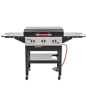 CHAR-BROIL Gasgrill Griddle 3400 schwarz inkl. 3 Brenner & Plancha-Platte NEU - Bild 1 von 7