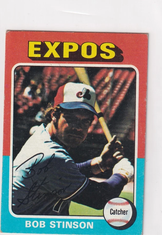 1975 TOPPS MINI BOB STINSON MONTREAL EXPOS (REVIEW SCANS) (SBB)48 - Image 1 of 2