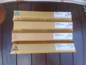 Ricoh MP C5000 5501S SET OF FOUR (4) Black + Cyan + Yellow + Magenta TONERS - Picture 1 of 3