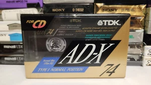 TDK AD-X 74 min Type I Blank Audio Cassette Tape - Made In Japan - New - Sealed - Picture 1 of 2