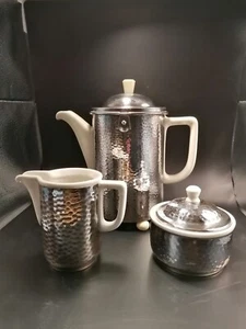 Art Deco versilbert isoliertes Kaffeeset, um 1930, WMF/Hutschenreuther - Picture 1 of 17