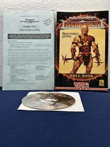 Dark Sun: Shattered Lands (PC, 1993) Rule book, CDROM and Quick Help Guide AD&D - Picture 1 of 7