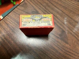 VTG GRETSCH Violin G/4th Strings Steel Wound Silvered Steel & D Strings 200,207 - Picture 1 of 6