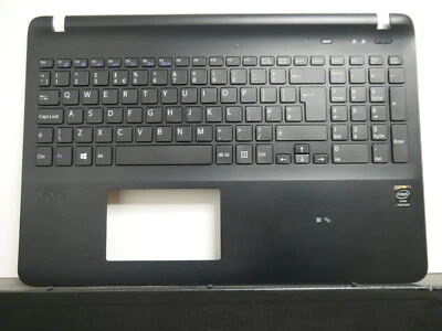 TESTED GENUINE Sony Vaio SVF152C29M SVF1521P2EB Palmrest 3PHK9PHN0A0 UK Keyboard - Image 1 of 4