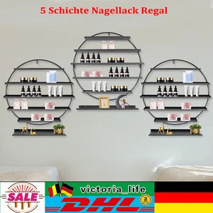3PCS 5 Schichte Nagellack Regal Ständer Wand Organizer Halter Metallregal Regale - Bild 1 von 24