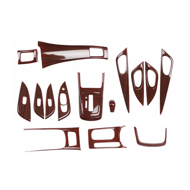 For Nissan TIIDA 2016-2023 ABS Wood Grain Accessories Interior Trims Stickers - image 1 of 4