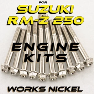 Kit de pernos de motor de níquel funciona para Suzuki RM-Z250 | ¡Look de titanio! - Imagen 1 de 11