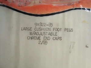 Genuine Harley-Davidson Accessory Cushion Footpegs 91822-85 NOS - Picture 1 of 6