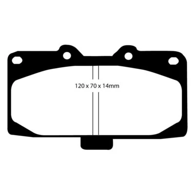 EBC Brakes Bluestuff NDX Set pastiglie freno anteriori adatto a Nissan / Subaru / Mitsubishi - Immagine 1 di 2