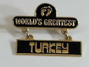 Designer Hang Ten Hall of Fame Pin Autumn Thanksgiving World's Greatest Turkey - Picture 1 of 4
