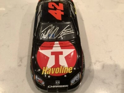 JUAN PABLO MONTOYA AUTOGRAFIADO 2007 DODGE TEXACO HAVOLINE FUNDIDO A PRESIÓN Y TARJETA Foto 1 de 4