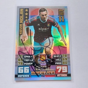 **Signed** Kevin Nolan #P20 Pro 11 Card - Match Attax 2014-15 14-15 West Ham - Picture 1 of 3