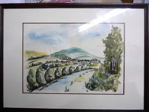 Vintage 1982 Israeli Painting, "In The Hills of Tzfat (Safed)" Signed 33 x 48 cm - Picture 1 of 10