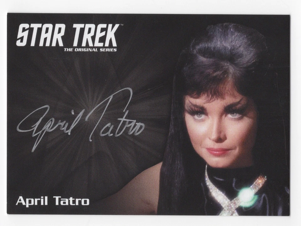 April Tatro as Isis STAR TREK TOS Archives & Inscriptions Autograph Card Silver - Image 1 of 2