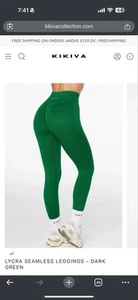 Kikiva Dark Green Lycra Leggings - Picture 1 of 3