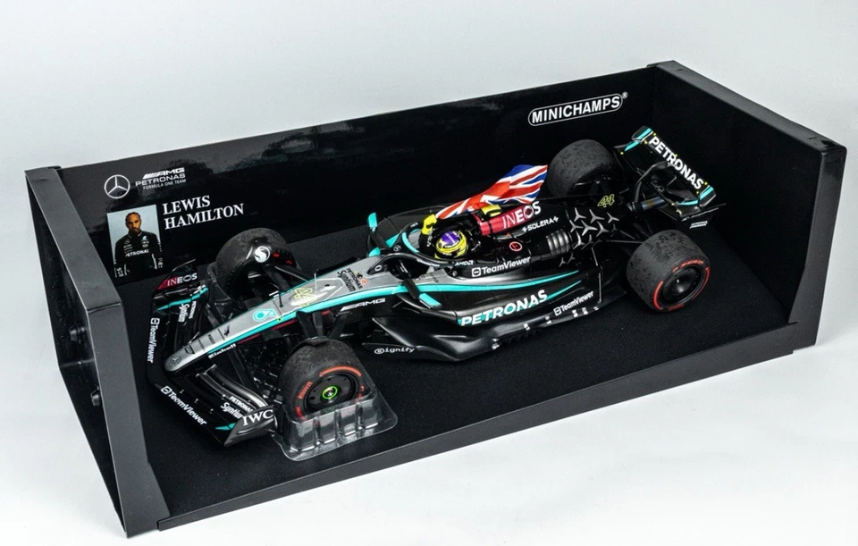 1:18 Lewis Hamilton Winner F1 British GP 2024 Mercedes AMG W15 Minichamps - Bild 1 von 1