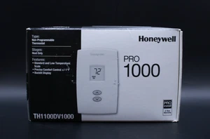 (RI5) Honeywell Home PRO 1000 TH1100DV1000 Thermostat nicht programmierbar nur Heizung - Bild 1 von 2