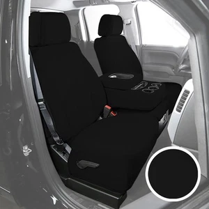 For Dodge Caravan 96-00 Saddleman NeoSupreme 1st Row Black Custom Seat Covers - Picture 1 of 5