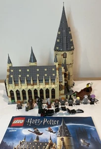 Lego 75954 Harry Potter Hogwarts Sala Grande 100% Completo di Manuale - Foto 1 di 17