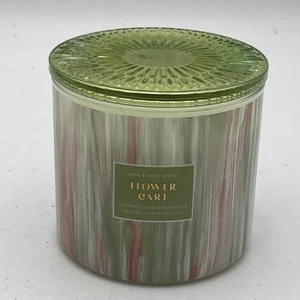 NEU Blumenwagen GLASDECKEL 3-Docht Kerze 14,5 Oz. Bath & Body Works - Bild 1 von 4