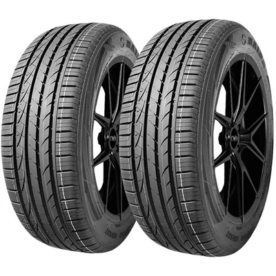 (QTY 2) 255/45ZR17 Haida HD937 102Y SL Black Wall Tires - Imagem 1 de 4