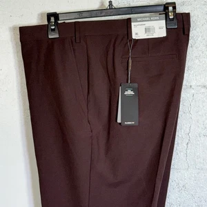 Michael Kors Men's Classic Fit Perform Fall Dress Pants blackberry 42X30 $95 - Picture 1 of 11