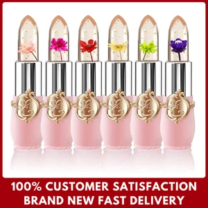 6 Pcs/Set Flower Jelly Lipstick Set Temperature Change Moisturizer Long - Picture 1 of 8