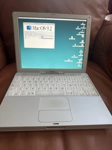 Apple iBook G3  M6497 MacComputer Vintage , mit  Software Box Mac OS X V 10.0.3 - Bild 1 von 22