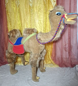 Camel Ride-on Plush Vintage Toy Giocattolo Cammello Cavalcabile Rare 90 Cm  - Foto 1 di 18