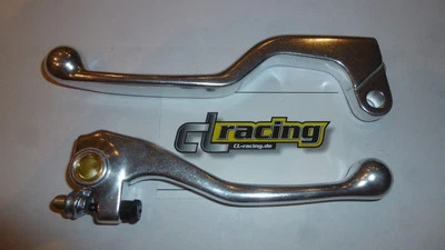 Kupplungshebel Bremshebel geschmiedet clutch passt an Honda Crf 250 R 07-22 silb - Bild 1 von 4