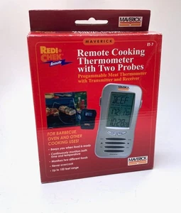 MAVERICK Remote Redi Check Wireless Cooking THERMOMETER w/ Two Probes ET-7 NIOB - Picture 1 of 5