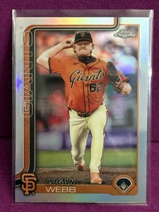 2025 Topps Chrome - Logan Webb #296 Refractor | Giants - Picture 1 of 2