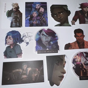 10 Adesivi Arcani Anime Spettacolo TV Vi Jinx Ekko  - Foto 1 di 2