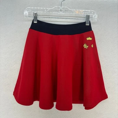 Falda Petit Bateau Niñas 12Y Roja y Dorada Vellón Roja Preppy Francesa Moderna Elegante Foto 1 de 4