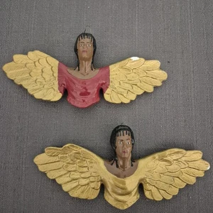 African American Angels Set Of 2 - Picture 1 of 10