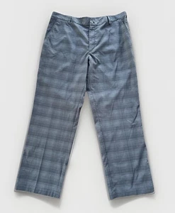 Nike Golf Pants Men’s 38x30 Gray Plaid Dri-Fit Flat Front Lightweight Comfort - Picture 1 of 10