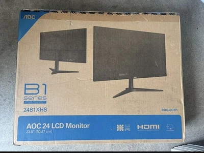 AOC 24B1XHS  23.8" Gaming Monitor, Full HD 1920x1080, 180Hz 1ms, 1x Display Port - Image 1 of 4