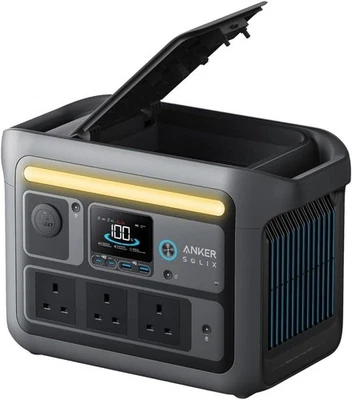 Anker SOLIX C800 Plus Portable Battery Power Station 768Wh Camping Light 1200w - Image 1 of 4
